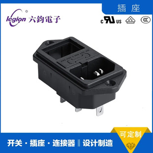 Factory Direct Sales Rocktek Fulilong Rt-C14 Fireproof Product Three-Hole Ac Socket Three-In-One