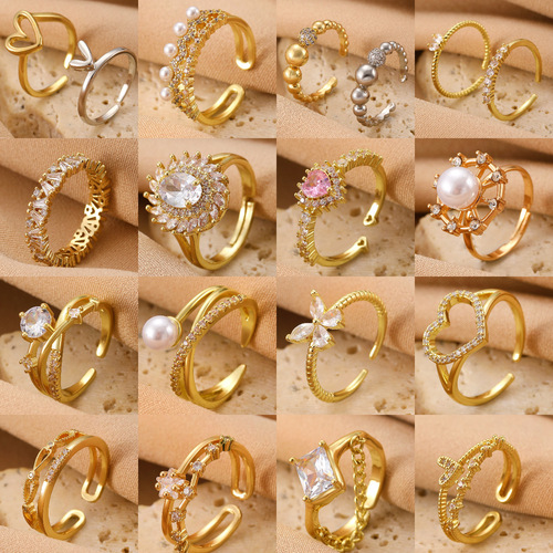 Stylish Women's Niche Bow-Knot INS-Style European & American Hand Jewelry Accessory: Elegant Open-End Ring for the Index Finger