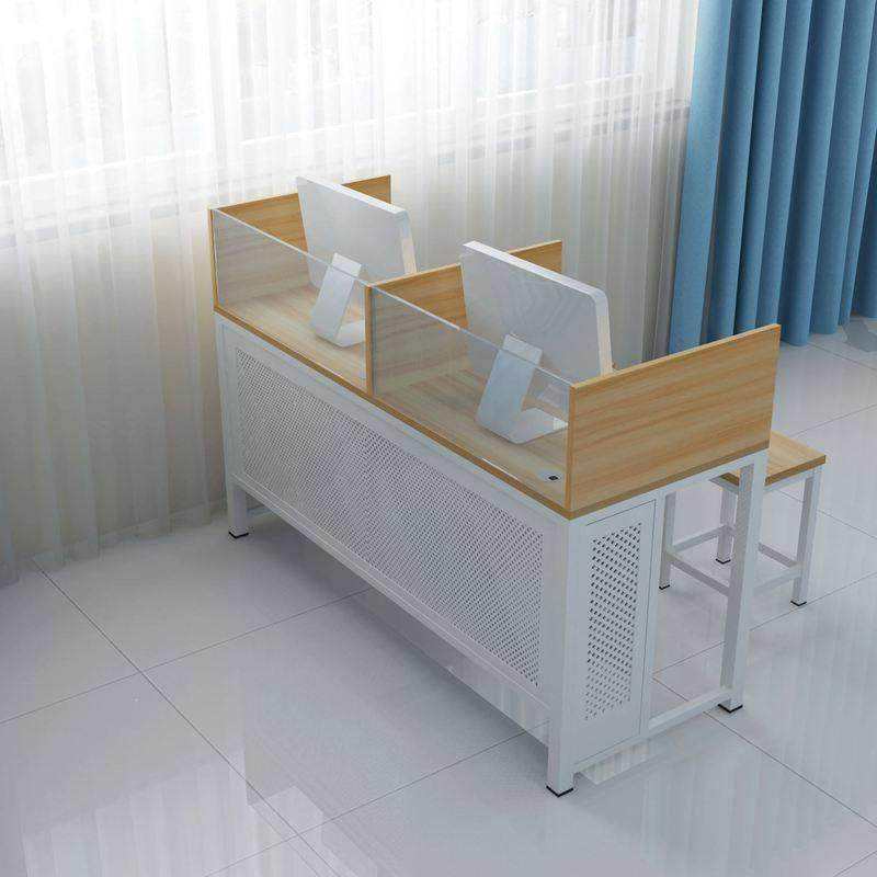 School Computer Room Double Teacher Computer Desk Training Room Computer Desk and Chair Office Desktop Table Single Person