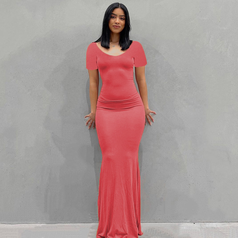Europa y América transfronteriza nueva Kardashian desnata mono de las mujeres Vestido largo de comercio exterior casual SLIM-Fit de manga larga mono de casa image 29