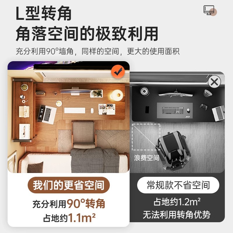 Escritorio de computadora escritorio de esquina escritorio en forma de L escritorio de escritorio