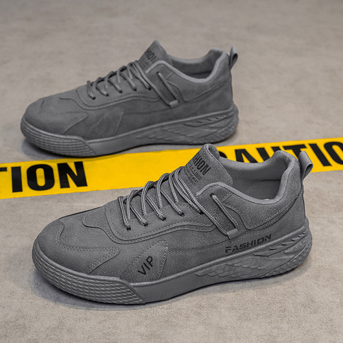 Summer New Popular Height-increasing Non-slip Low-top Sports Shoes Retro Trendy Fashion Safety Shoes Work Shoes