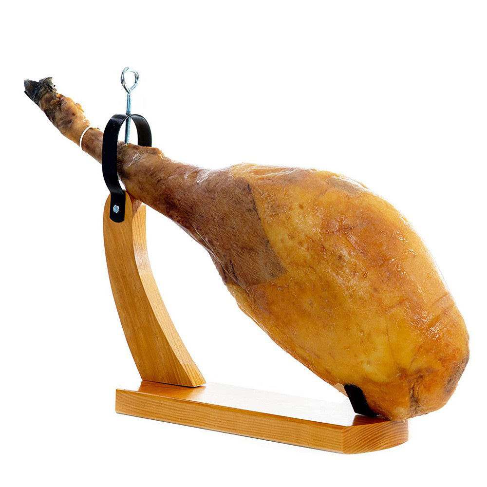 Madera maciza español Iberia jamón estante especial estante Cordero pierna herramienta con palo de afilado