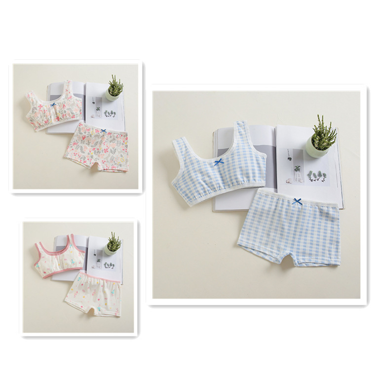 Girls' Underwear Children's Underwear Suit 2023 Pure Cotton Class a Printed Students Big Children's Foreign Trade Clearance Cross-Border Girls' Underwear Children's Underwear Suit 2023 Pure Cotton Class a Printed Students Big Children's Foreign Trade Clearance Cross-Border