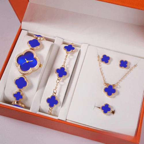 Ladies' Watch 5 Sets Women's Quartz Watch Jewelry Gift Set New Bracelet Watch