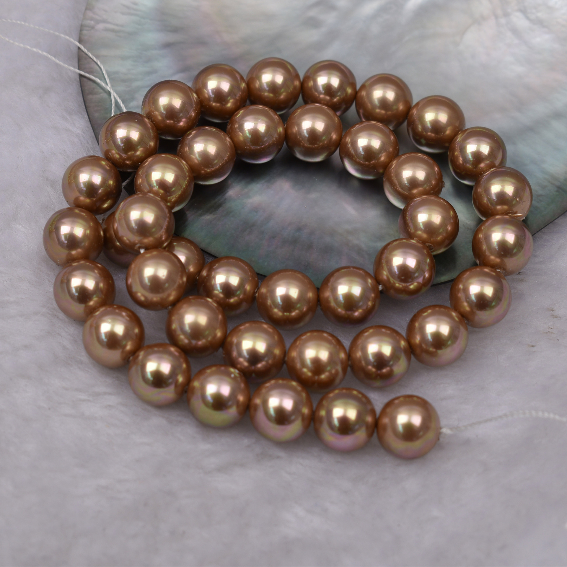 蝶貝模造真珠散珠DIYネックレス手作りジュエリーアクセサリー直穴カラフルパール原材料卸売ガラス