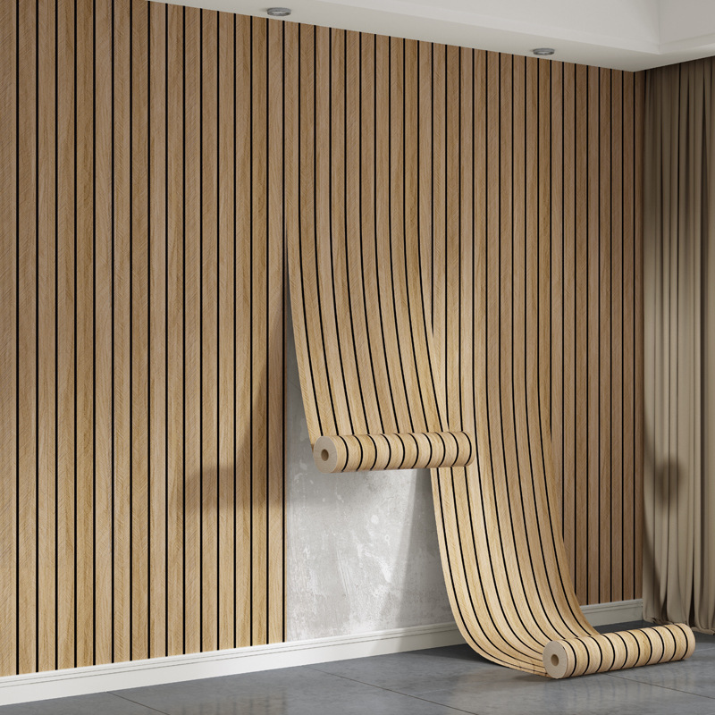 Papel de parede autoadesivo quadriculado para sala de estar, quarto, parede de fundo de TV, hotel, papel de parede comercial, papel de parede impermeável com película de alumínio._voghion.com