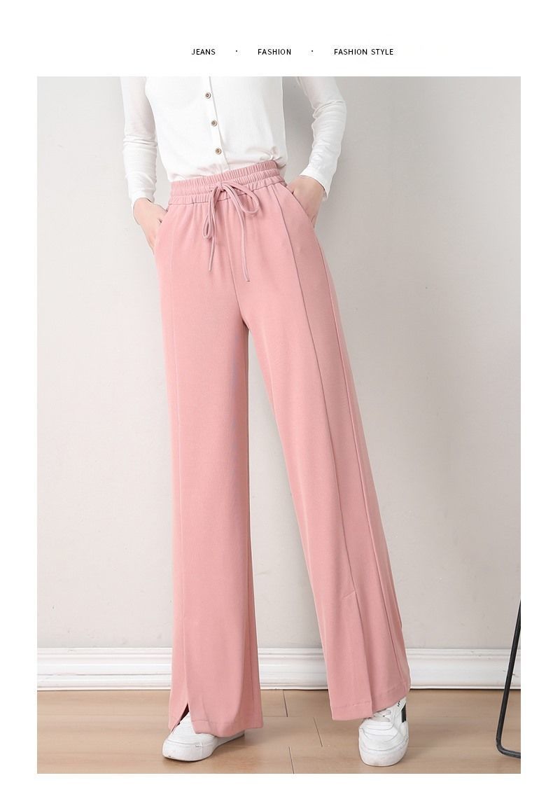 Wide-leg pants in black