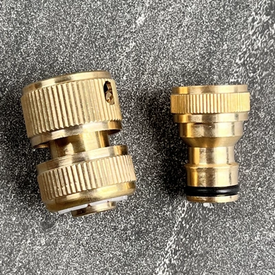 Guide High-Pressure Car Washer Water – High pressure car wash water gun - water-inlet-copper-block-connection-4-point-copper-nipple-for-tap-water-use