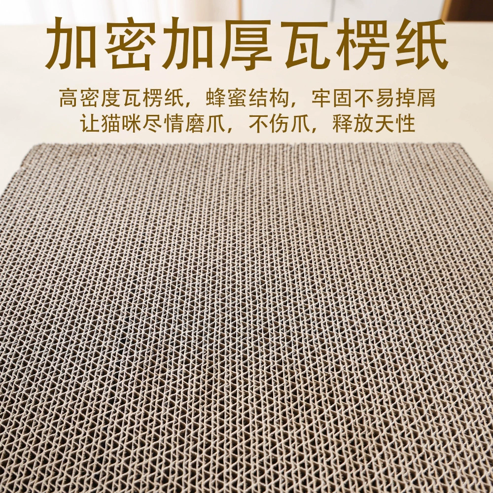 Утолщенная доска для кошачьих когтей, сменный сердечник из гофрированной бумаги без крошки, универсальная вертикальная настенная износостойкая игрушка для кошек на все времена года.