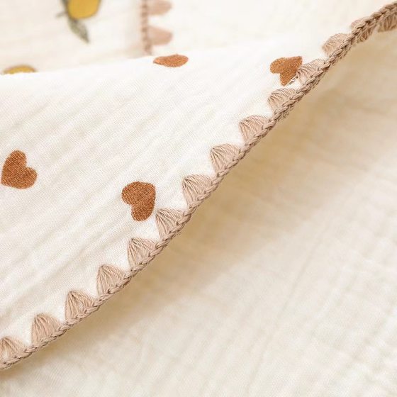 Newborn baby cloud pillow cotton gauze baby pillow newborn cloud piece pillow burp towel anti-spitting milk gauze cloud piece pillow