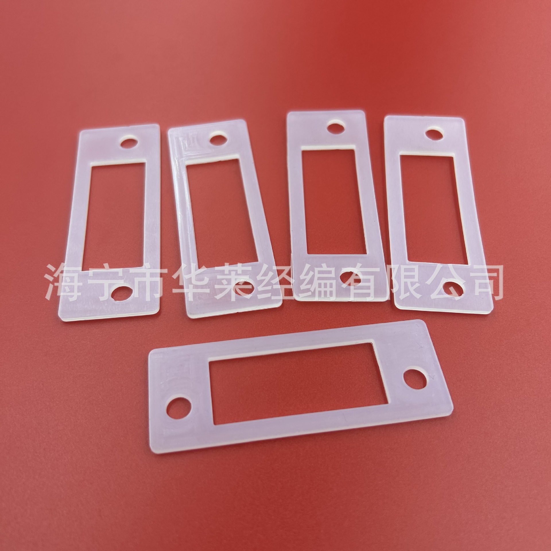 白色无味透明硅胶背胶垫片方形防水防滑耐高温密封橡胶螺丝脚垫片