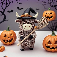 クロスボーダーハロウィンカボチャハイランド牛装飾品家庭菜園中庭装飾品パーティー雰囲気小道具ギフト