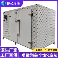 移动冷库全套设备小型水果蔬菜保鲜冷库海鲜冷柜移动小冷库