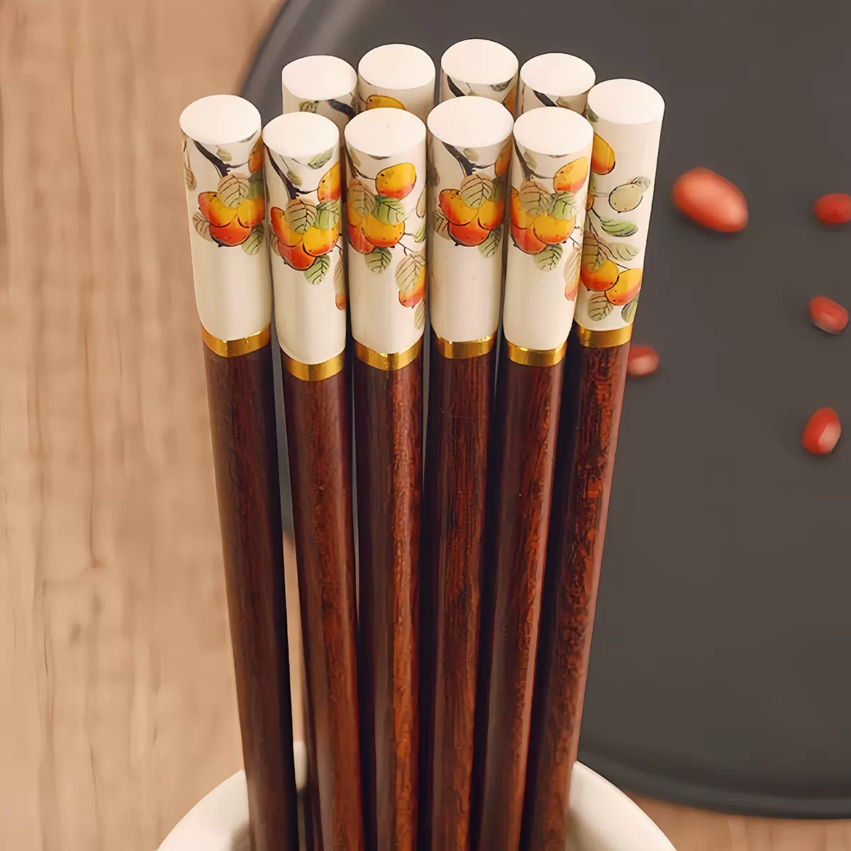 【柿柿如意】竹筷子家用抗菌防霉木筷子2025年新款竹筷食品级盒装