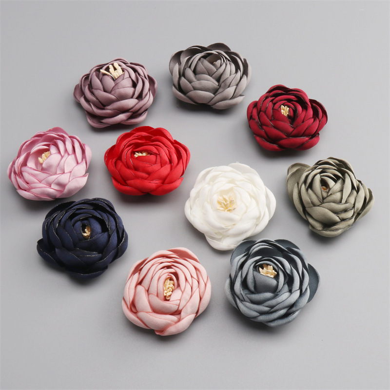 Korean Style Rose Flower Burnt Edge Flower Heart Clothing Accessories Rose Corsage Wedding Wedding Groomsmen Bridesmaids Parents Corsage