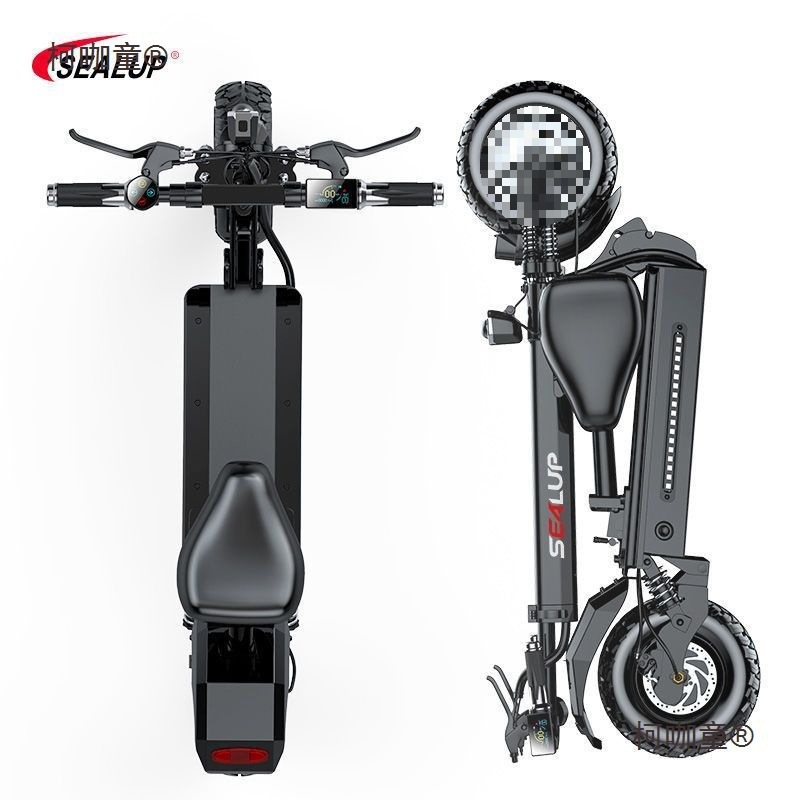 Hilop off-road electric scooter, adult two-wheeled mini mobility scooter, foldable electric scooter for ride-sharing