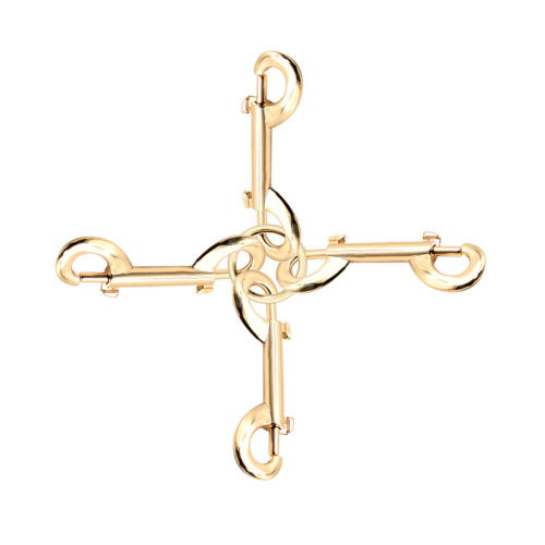 情趣用品SM手铐脚铐配件链条背靠反手捆绑约束缚十字扣一字扣金属