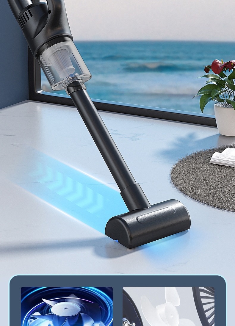 Cross-Border New Model Car Vacuum Cleaner, Handheld, Small, Household, High Suction Power, Rechargeable, Portable, Wireless, High-Power Dust Removal