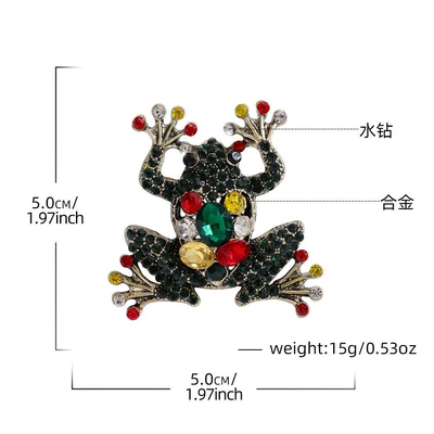 Fun Frog-Themed Brooches, Various: Yaxa sancaqları - yncp1549