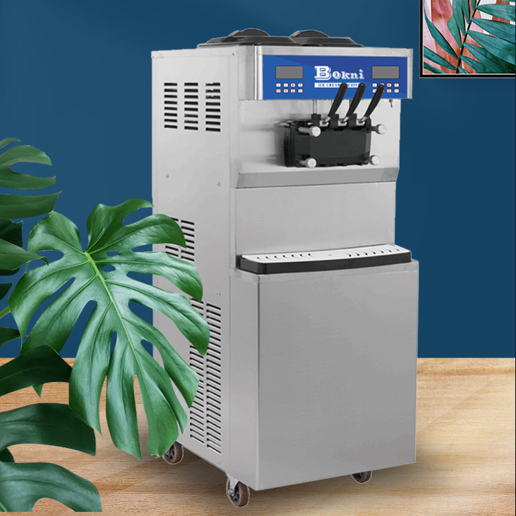博科尼软冰淇淋机商用立式网红全自动圣代雪糕冰激凌机双系统C70