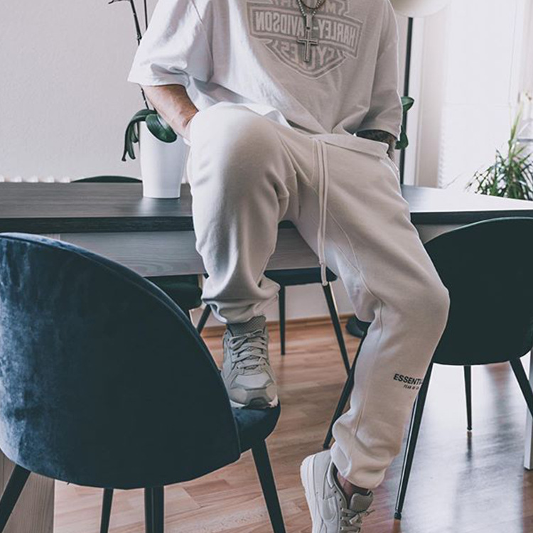 Pantalones de chándal atados al tobillo de miedo de DIOS Essentials sueltos más tamaño marca de moda forrado de lana hombres y mujeres mismos pantalones Casuales