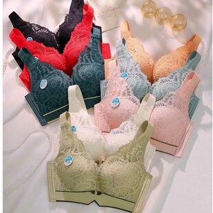 Latex Palm Cup Top Bracer Gathering Paramilia Vest Lace Underwear Adjustable Bra Without Steel Ring BC Cup Bra