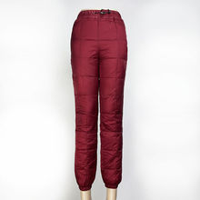 章子怡同款秋冬装户外高腰双面羽绒裤女外穿加厚保暖中老年长裤