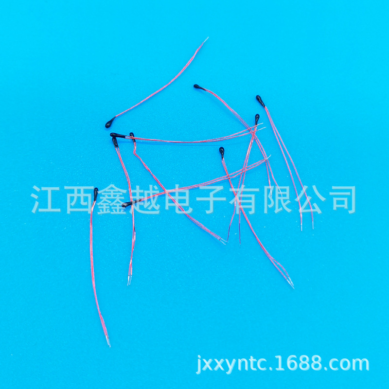 厂家供应10k100k暖手袋 暖宝宝用探头 小黑头漆包线NTC热敏电阻