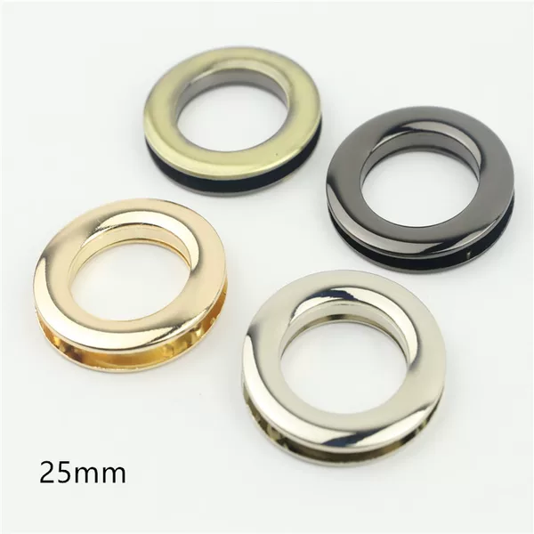 Luggage Hardware, Handbag Accessories, Alloy Screw-On Eyelets, Fox-Eye Die-Cast Eyelets, Bull-Eye Eyelets, Inner Diameter 2.5cm