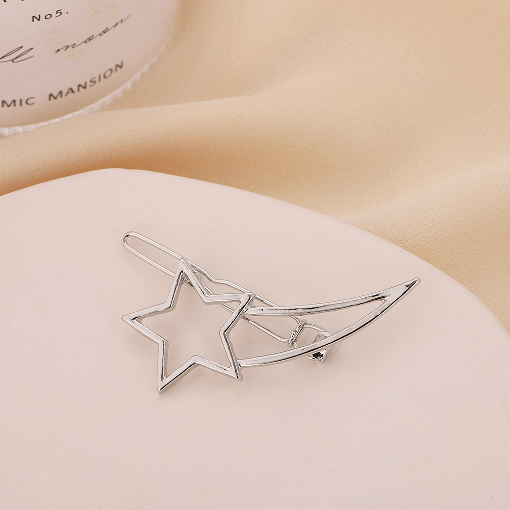 Fashion Star Alloy Plating Hair Clip 1 Piece display picture 4