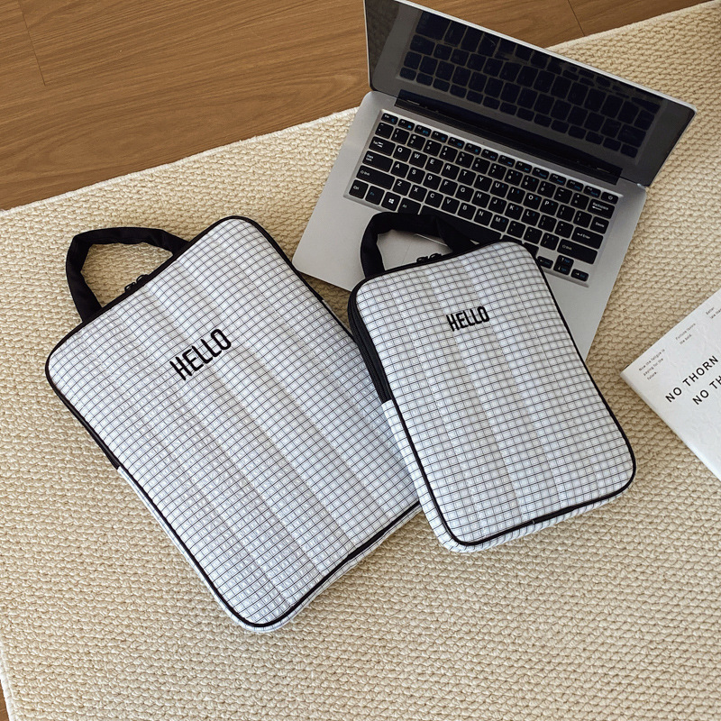 Korean Style Ins-Style Patterned Computer Bag 14inch Laptop Sleeve Bag Unisex Simple Business Tablet Protection
