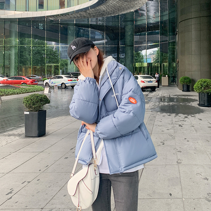 Invierno 2023 nuevo estilo coreano falso de dos piezas de algodón grueso ropa de moda de algodón de mujer pan largo chaqueta de algodón