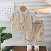 Summer set, children's summer clothing, western style, with short sleeve, wholesale