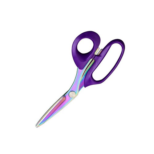 Stainless steel home sewing shears, fabric cutting sewing scissors, cloth and clothing shears, PU leather shears, colorful titanium process shears, cross-border