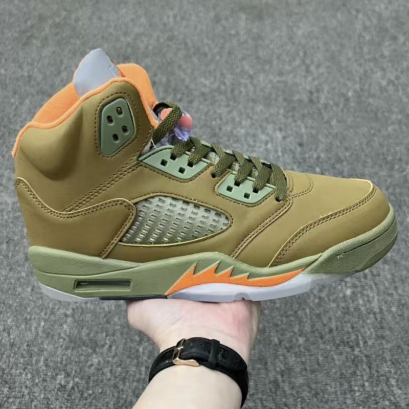 aj5 오리지널 박스 퓨어 오리지널 올리브 그린