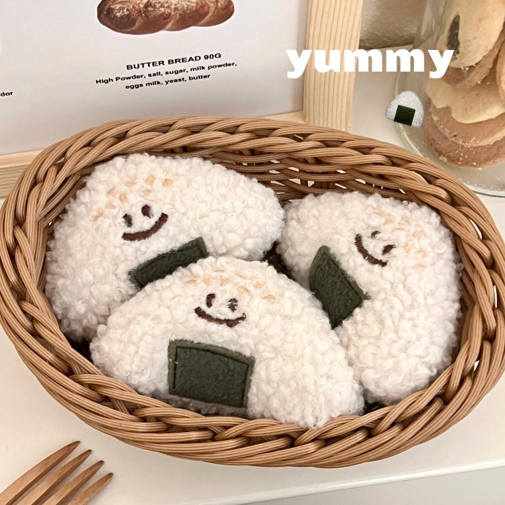 Nuevo lindo broche de arroz de sushi cuerdas para el cabello japonesas chicas corazón de muñeca salvaje fijación de bordes broche de caballo anillo