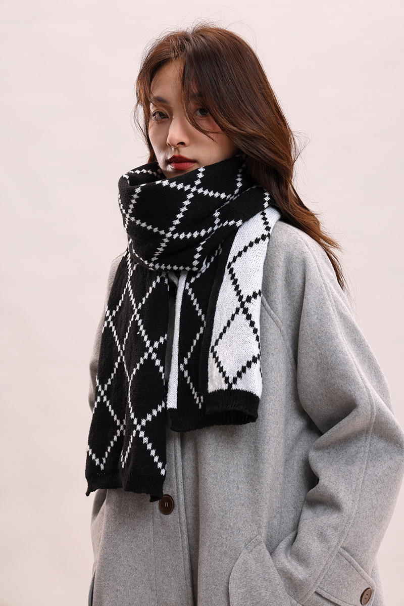 Paar-Stil für Frauen im Winter, verdickte koreanische Version, warm und luxuriös, Geburtstagsgeschenkschal für Männer_voghion.com