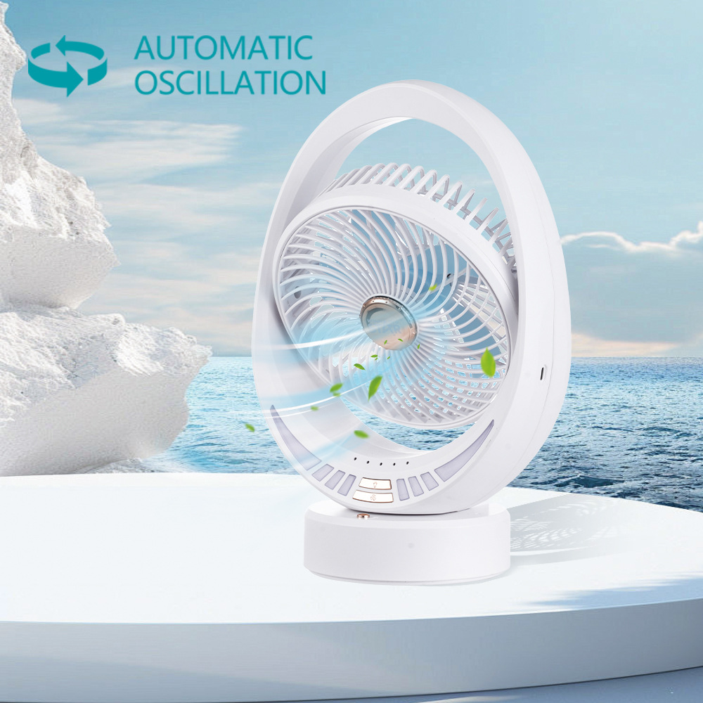 Winningstar comercio exterior pequeño de 8 pulgadas, fácil de transportar, TYPE-C, interfaz USB, ventilador eléctrico, ventilador de mesa recargable