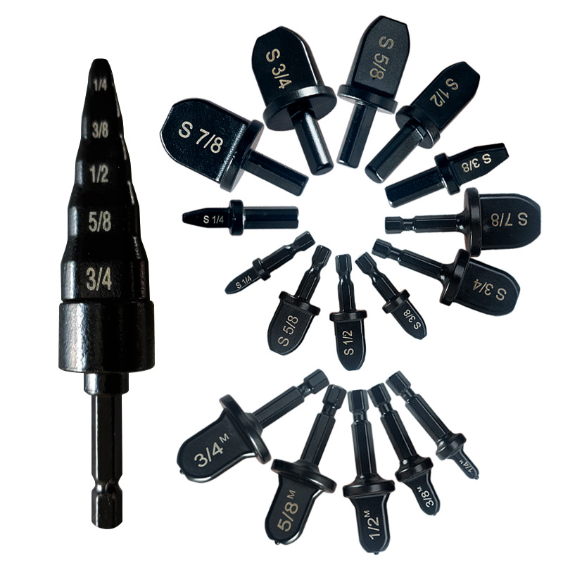 WM铜管胀管器三/六角柄电动扩孔器电钻扩管器空调铜管扩口工具