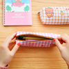 Pencil case for elementary school students, capacious storage system, stationery, with little bears