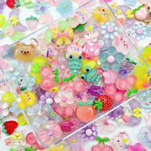 卡通透明树脂配件diy发夹 奶油胶娃娃机扭蛋机玩具史莱姆捏捏材料