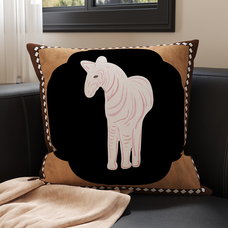 Sofá de estilo medieval almohada retro almohada doméstica cabezal de cama almohada de cama almohada de ventana con núcleo desmontable y lavable