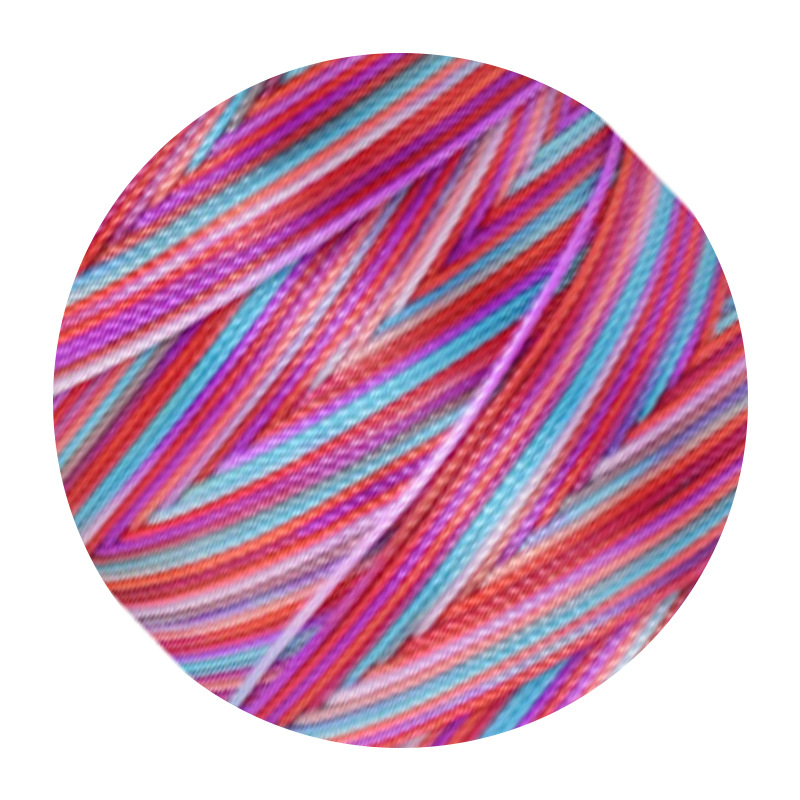 Nuevo 9 hebras de 0,5 mm línea de tejido pulsera collar di di dragón cuerda de mano cuerda de color gradiente cuerda de hilo de texto