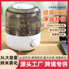カスタマイズ可能な 3L 水追加空気加湿器家庭用サイレント寝室大容量エアコンルーム空気アロマセラピーマシン