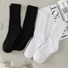 Socks long and tube-shaped Socks black and white Solid Basketball Socks thickening towel Gaobang Cotton socks man Stockings
