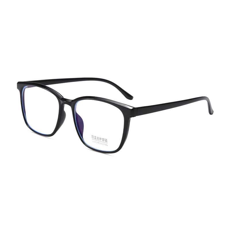 2024 new fashion anti-blue light flat glasses with myopia glasses simple all-match plain glasses frame 28030