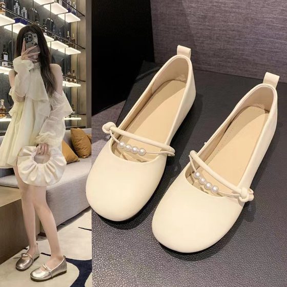 Fairy Evening Gentle Shoes Flat Shoes Women's 2024 New Summer Mary Jane Shoes with Skirt Soft Shoes
