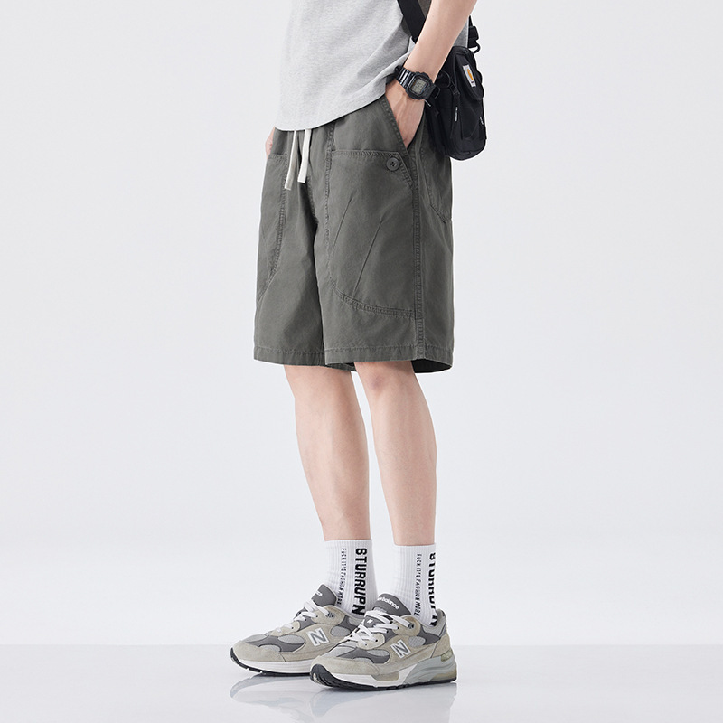 2025 New High-end Wear Shorts Men's Explosive Summer Trendy Brand Pure Cotton Five-point Pants All-match Sports Pants 2025 New High-end Wear Shorts Men's Explosive Summer Trendy Brand Pure Cotton Five-point Pants All-match Sports Pants