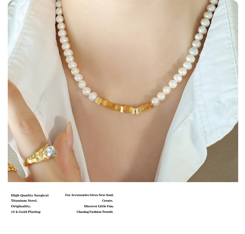 Fashion Geometric Titanium Steel Necklace 1 Piece